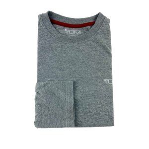 Tumi X‎ Air India Gray Long Sleeve Polyester Cotton T-Shirt Mens Size Small